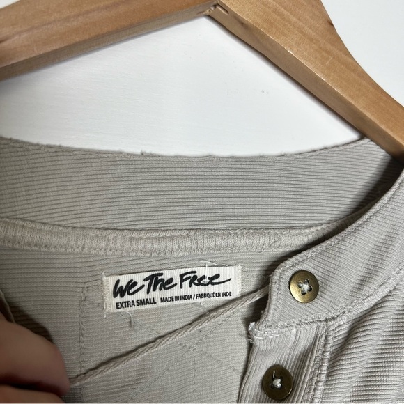 We The Free Beige Tan Pullover Henley - Picture 7 of 8
